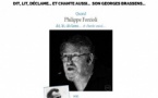 "Chansons déshabillées" Philippe FORCIOLI dit, lit, déclame...et chante aussi… son Georges BRASSENS…- Médiathèque de Petreto-Bicchisano