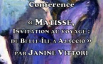 Scopr’Arte : Conférence "Matisse - Invitation au voyage De Belle-Île à Ajaccio" par Janine Vittori - Centre Culturel Alb’Oru - Bastia