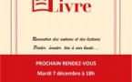 Entrée livre : Café littéraire  - Médiathèque du Centre-Ville - Bastia 