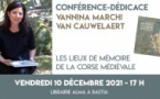 Conférence de Vannina Marchi van Cauwelaert - Librairie Alma - Bastia 