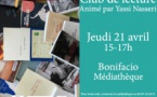 Club de lecture animé par Yassi Nasseri - Médiathèque de Bonifacio 