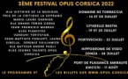 3ème édition du Festival "Opus Corsica" - Lecci / Bastia / Ajaccio / Porto-Vecchio / Zonza / Ajaccio