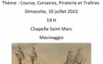 Conférence "Course, corsaire, piraterie et traîtres" par Michel Vergé-Franceschi - Chapelle Saint Marc - Macinaggio