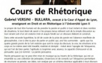 Cours de Rhétorique avec Gabriel VERSINI - BULLARA - Salle Maistrale - Marignana
