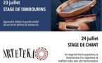 Stage de tambourins - Aux remises du château - Cannelle