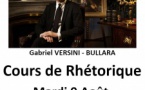 Cours de Rhétorique avec Gabriel Versini-Bullara - Salle Maistrale - Marignana