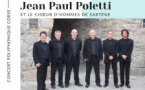Jean Paul Poletti et le chœur des hommes en concert - Cour de l’Office de Tourisme - Propriano 