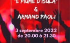 Lecture spectacle en musique : E piume d'Isula & Armand Paoli - Ci simu caffè - Bastia
