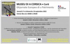 Journées Européennes du Patrimoine au Musée de la Corse : Conférence autour de l’exposition « Trà mare è monti – Architettura è patrimoniu » par Jean-Christophe Quinton et Sébastien Celeri, commissaires de l’exposition