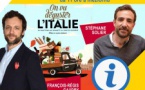 Dédicace de François-Régis Gaudry et Stéphane Solier "On va déguster l'Italie" - Piazza di l'Albore - Marché des producteurs - Biguglia
