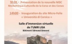 Présentation de la nouvelle M3C / Inauguration du site Micro-Folie - UMR LISA / Bâtiment Edmond Simeoni - Corte 