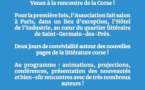 Salon "Lire la Corse !" / "Leghje a Corsica !" organisé par l'association des Éditeurs de Corse - Hôtel de L'Industrie - Paris