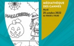 Atelier créatif "Coloriages d'Halloween" - Médiathèque des Cannes - Ajaccio