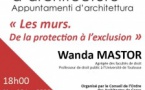 Appuntamenti d’architettura :  Conférence de Wanda Mastor « Les murs. De la protection à l’exclusion »  suivie d'un débat - CROA Corse - Ajaccio