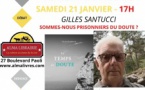Rencontre littéraire avec Gilles Santucci "Sommes-nous prisonniers du doute ?" - Librairie Alma - Bastia 
