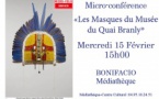 Micro-Folie / Micro-conférence sur le thème des masques du Musée du Quai Branly - Médiathèque - Bunifaziu