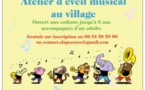 Atelier d'éveil musical proposé par CLAPE Corse - Salle municipale - Evisa
