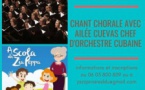 Atelier de chant chorale avec la cheffe d'orchestre cubaine Ailée Cuevas proposé par A Scola di Zia Peppa - Portivechju