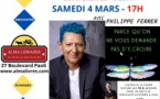 Conférence sur le monde de l'invisible et de l'après avec Philippe Ferrer autour de son ouvrage "Parce qu'on ne vous demande pas d'y croire" - Librairie Alma - Bastia 