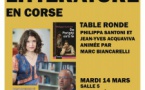 Table ronde : "Devenir de la littérature en Corse" avec Philippa Santoni et Jean-Yves Acquaviva animée par Marc Biancarelli - Bibliothèque Universitaire - Corti