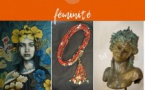 Exposition "Féminité" : Elise Milano - peintures / Dominika G. - bijoux / C.Papillon - sculptures - Galerie Archipel / Citadelle Miollis - Aiacciu