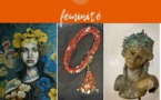 Exposition "Féminité" : Elise Milano - peintures / Dominika G. - bijoux / C.Papillon - sculptures - Galerie Archipel / Citadelle Miollis - Aiacciu