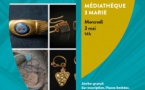 Atelier "Parures étrusques" en partenariat et animé par le Lra Laboratoire Régional d'Archéologie - Médiathèque des 3 Marie - Aiacciu