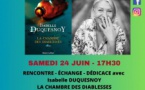 Rencontre – dédicace avec Isabelle Duquesnoy autour de son ouvrage "La chambre des diablesses" aux éditions Robert Laffont - Librairie Alma - Bastia 