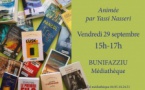 Rentrée Littéraire animée par Yassi Nasseri - Médiathèque - Bunifaziu