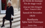 Concert de l’école de musique, fin de stage vocal - Église Saint Dominique - Bunifaziu