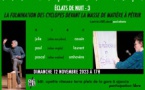 Éclats de nuit -3 : "La Fulmination des cyclopes devant la masse de matière à pétrir" - A Scopa, Terre plein de la gare - Aiacciu
