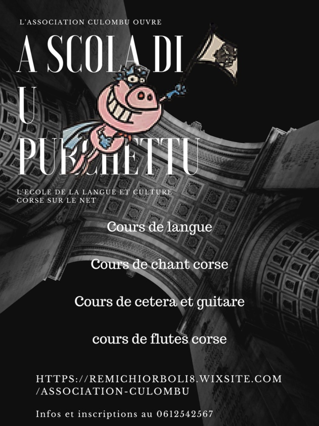 A scola di u purchettu - Cours de corse via webcam