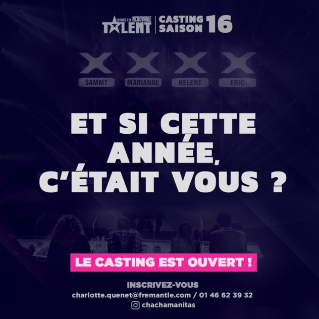 Casting " La France a un incroyable talent"