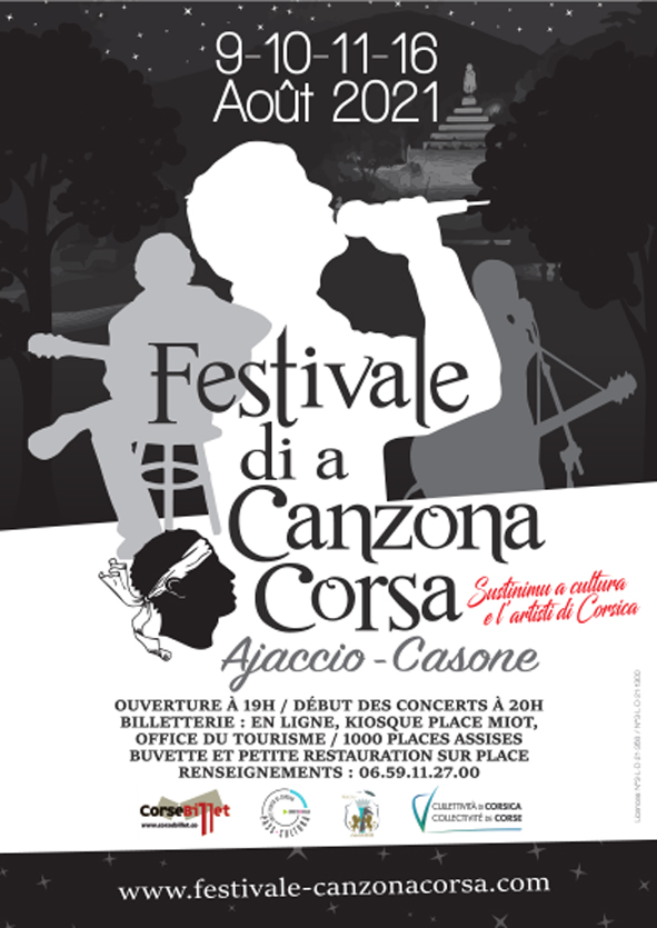 Festivale di a Canzona Corsa du 9 au 11 et le 16 août - Ajaccio Festivale di a Canzona Corsa du 9 au 11 et le 16 août - Ajaccio