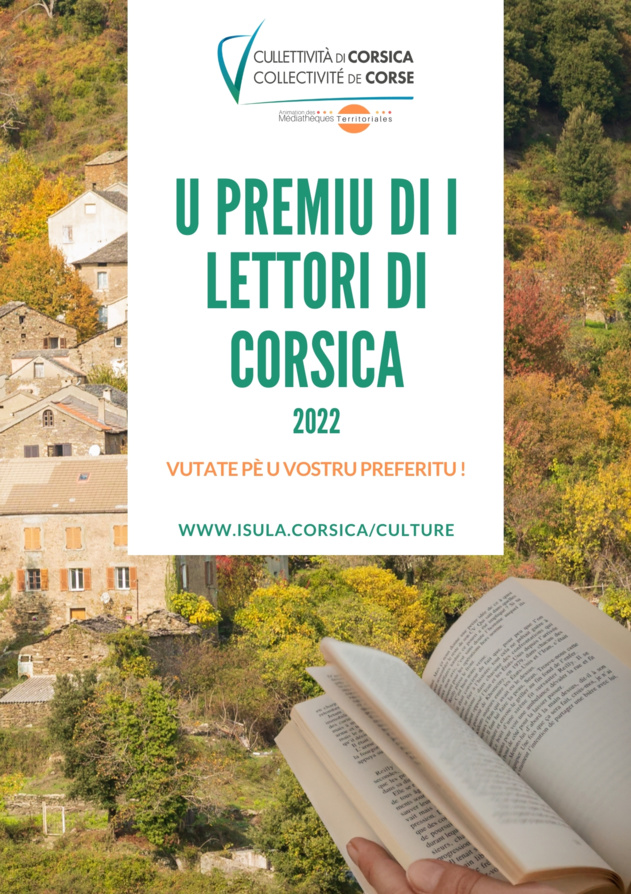PREMIU DI I LETTORI DI CORSICA 2022 / VOTEZ POUR VOTRE LIVRE PRÉFÉRÉ JUSQU’AU 30 JUIN !