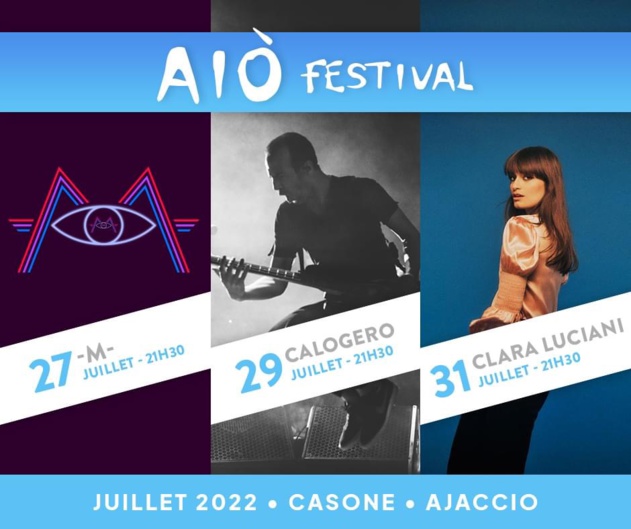 Aiò Festivale les 27 / 29 et 31 Juillet - Théâtre de verdure du Casone - Ajaccio