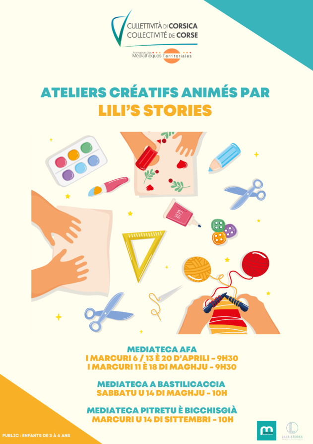 Ateliers créatifs destinés aux enfants animés par Lili’s stories
