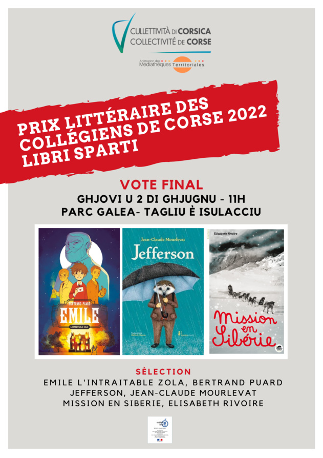 Retrouvez en images le Vote final du Prix littéraire des collégiens "LIBRI SPARTI" au Parc Galea ! Retrouvez en images le Vote final du Prix littéraire des collégiens "LIBRI SPARTI" au Parc Galea !