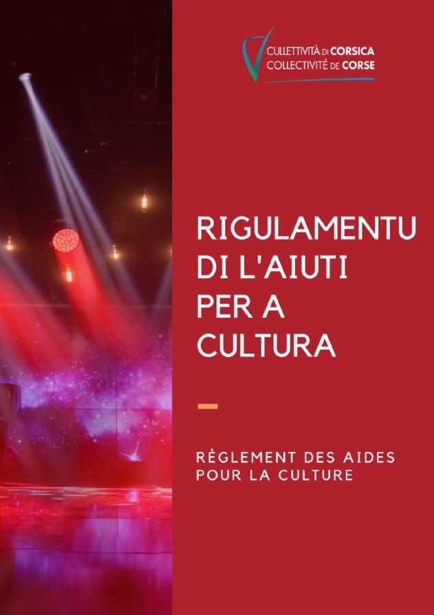 RIGULAMENTU DI L'AIUTI PER A CULTURA RIGULAMENTU DI L'AIUTI PER A CULTURA