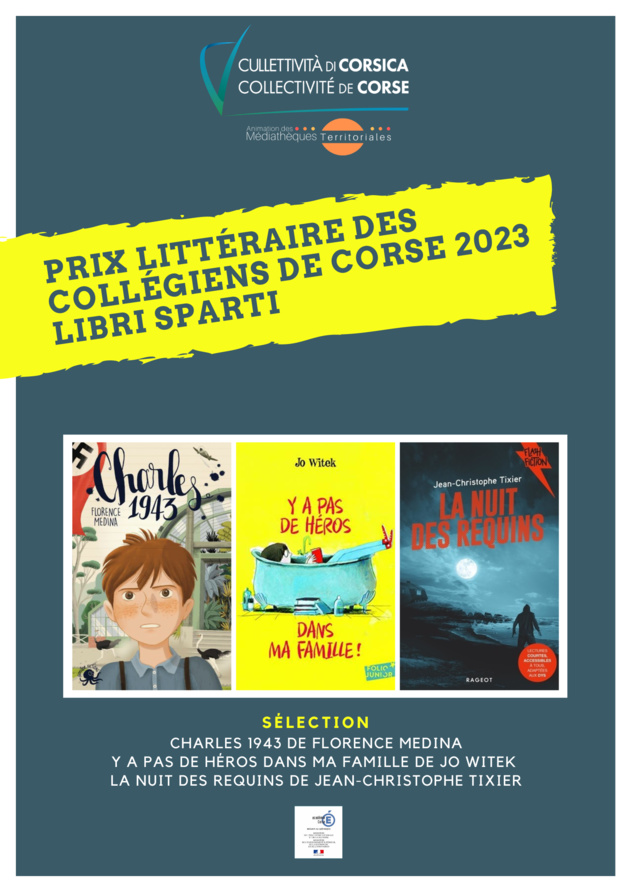 Prix littéraire des collégiens de Corse "Libri Sparti" - Année scolaire 2022/2023