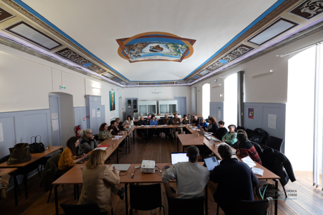 Retour en images sur le 2ème jour du séminaire organisé par la Collectivité de Corse - Direction de la Culture consacré aux résidences d’écriture - Cunsigliu di a lingua Corsa - Corti Retour en images sur le 2ème jour du séminaire organisé par la Collectivité de Corse - Direction de la Culture consacré aux résidences d’écriture - Cunsigliu di a lingua Corsa - Corti