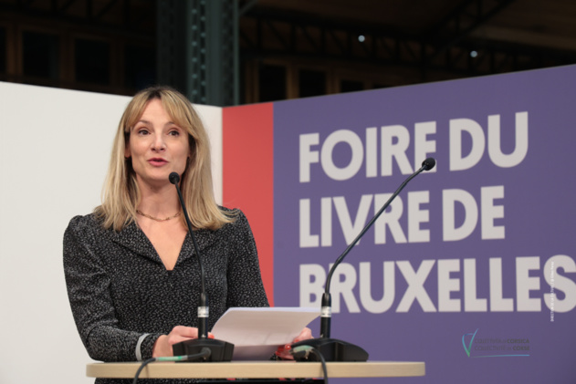 Inauguration de la Foire du livre de Bruxelles en présence de la Conseillère en charge de la Culture, Antonia Luciani.