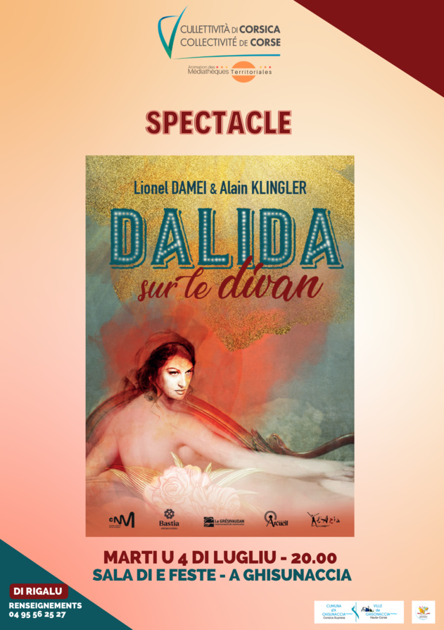 Spectacle "Dalida sur le divan" de Lionel Damei et Alain Klingler - Sala di e feste - A Ghisunaccia