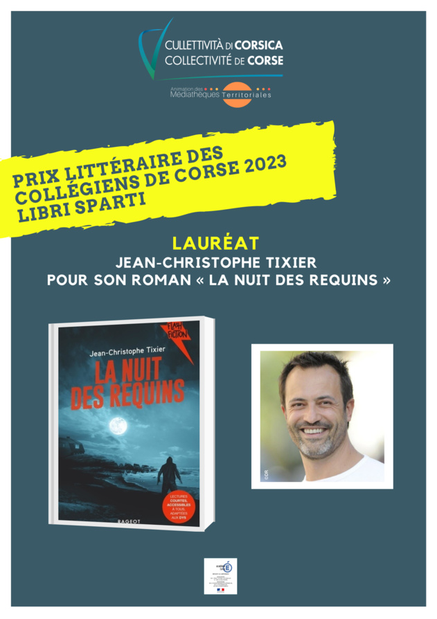 Lauréat du Prix littéraire des collégiens de Corse "Libri Sparti" - Année scolaire 2022/2023