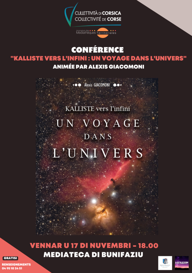 Conférence : Kalliste vers l’infini : un voyage dans l’Univers animée par Alexis Giacomoni