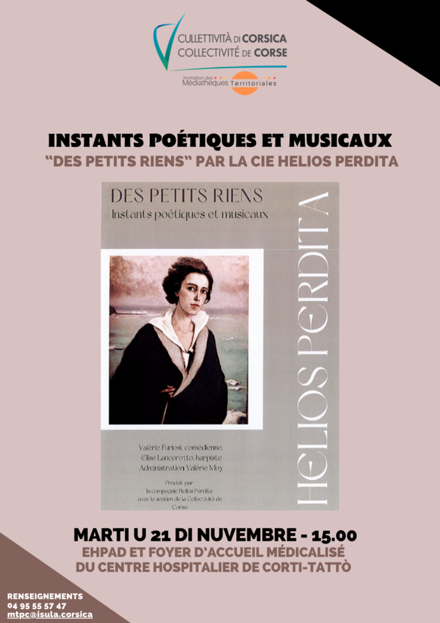 Retour en images sur le spectacle : "Des petits riens" par la Cie Helios Perdita à L'EHPAD de Tattò - Marti u 21 di nuvembre 