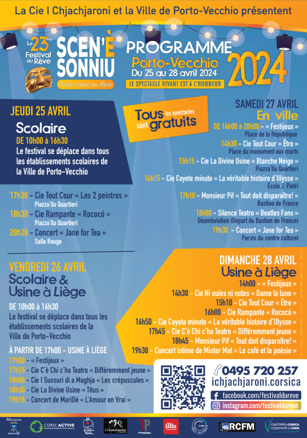 Festival du Rêve Scen’è Sonniu 2024 - Portivechju