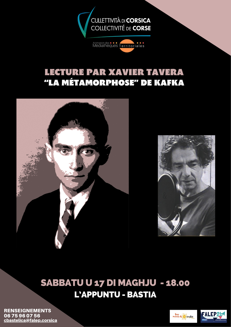 Lecture par Xavier Tavera : “La Métamorphose” de Kafka - L’Appuntu - Bastia