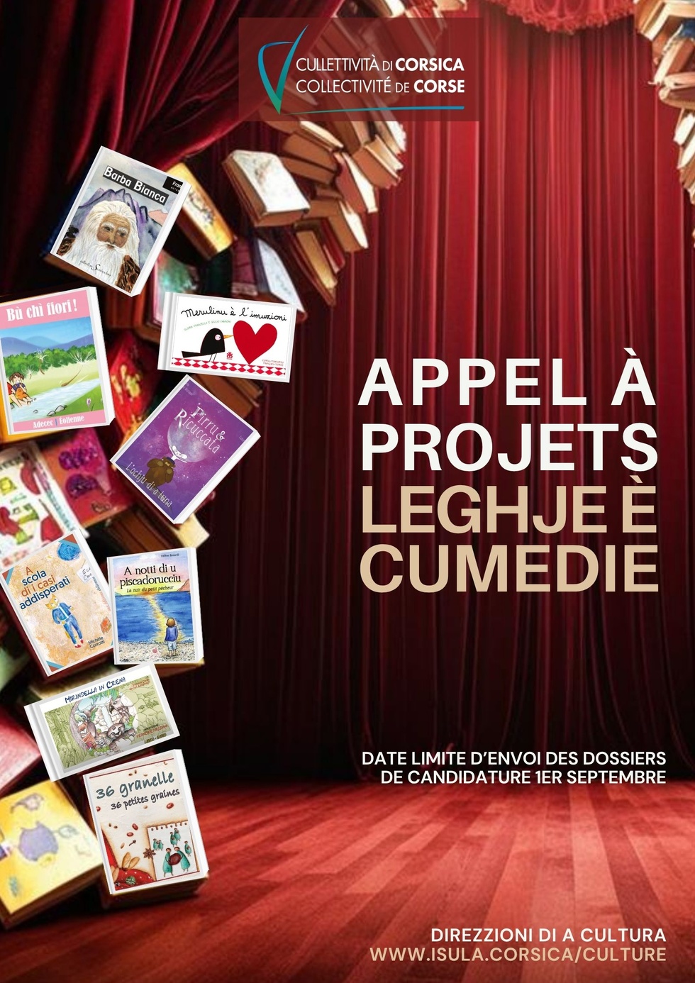 CHJAMA À PRUGHJETTI : LEGHJE E CUMEDIE 2025-2026 CHJAMA À PRUGHJETTI : LEGHJE E CUMEDIE 2025-2026