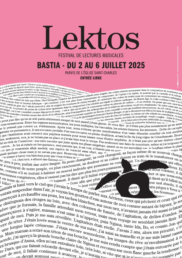 Festival de lectures musicales "Lektos" - Parvis de l’Église Saint-Charles / Place Vattelapesca - Bastia